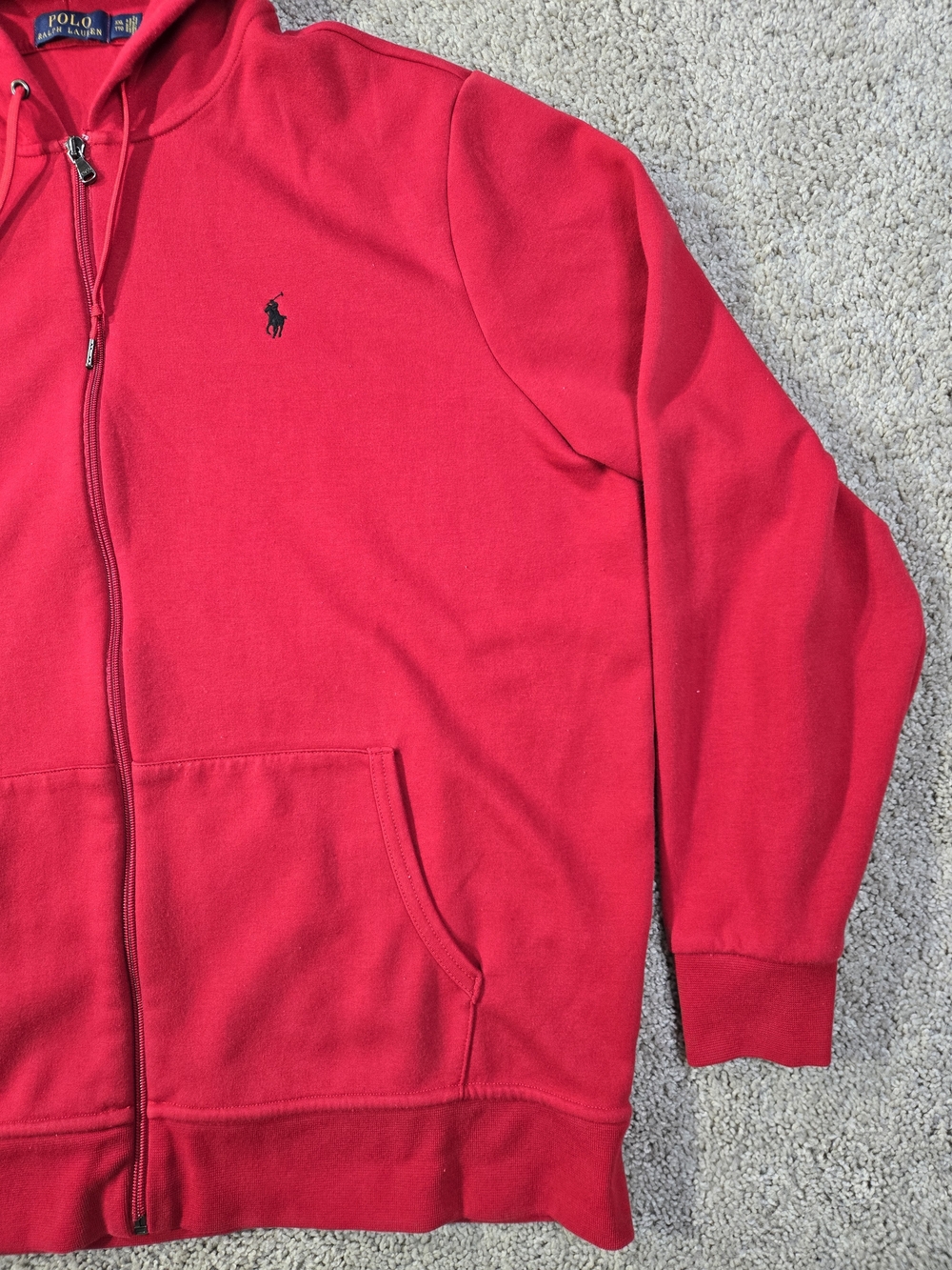 Ralph Lauren Polo Red Zip Hoodie & Jogger Set - Picture 5 of 16